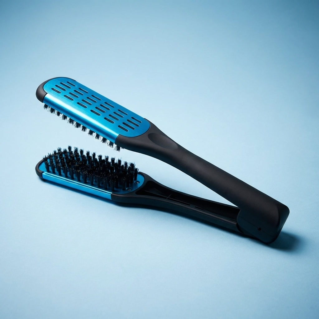 Cepillo plancha azul